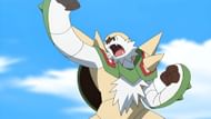 Chesnaught in the anime (Image via TPC)